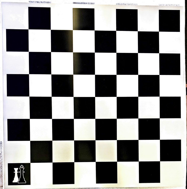 Plateau jeu d'échecs seul 64 cases
